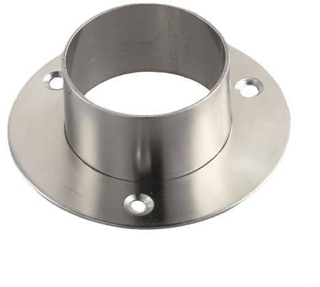 Soporte de brida de conexión redonda para pasamanos de acero inoxidable, compatible con tubos de 38 mm y 51 mm, perfecto para aplicaciones de armario y barandilla de exhibición (51 mm)