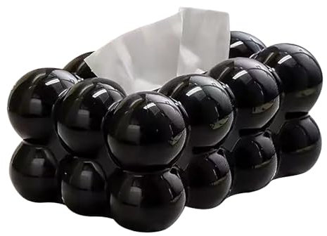 Creativo titolare di tessuto per fazzoletti cosmetici, organizer per cosmetici, bolle, dispenser per tessuti, porta tissue, rettangolare, per auto, bagno, tavolo, casa, ufficio, ristorante