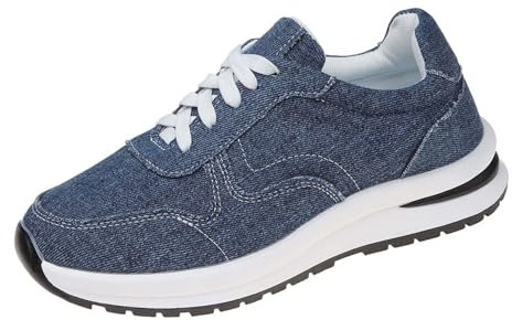 Damskor komfort chic, sneakers dam plattform sko snörning halkfri sko mjuk sula ortopediska sneakers fotavlastning sko arbetssko