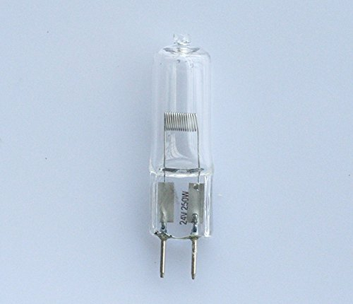 ShuoHui Halogenlampe Halogen-Niedervoltlampen G6.35 24V 250W 3200K GY6.35 G6,35 16mm*50mm