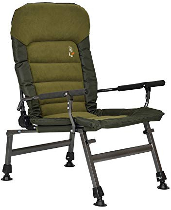 Carp Chaise de camping FK6 Deluxe pour pêche à la carpe avec matelas épais extra épais
