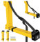 GanFindX Foldable Kayak Wall Rack | Heavy-Duty 11.6-17 Kayak Storage Rack Hanger & Metal Buckle Straps, Indoor/Outdoor Cradles for Canoe, Kayak, Paddle Board, Surfboard, Snowboard (Dark Yellow)