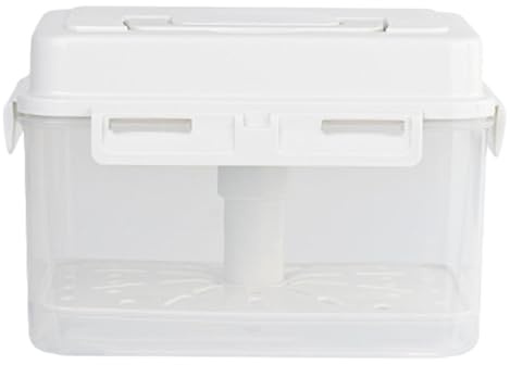 Vriusi Conteneurs, récipient de fermentation avec poignée, boîte de rangement transparente, récipient de 4/5 l, récipient à presse, solution de stockage de fermentation, stockage des aliments pour