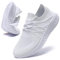 UNQWQZ Schuhe Herren Atmungsaktiv Sportschuhe Hallenschuhe Leicht Laufschuhe Turnschuhe Freizeit Running Tennis Sneakers Straßenlaufschuhe Trainingsschuhe Weiß 42