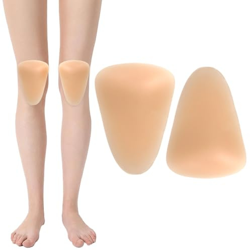 XFSRG 1 Paio Ginocchiere Antiscivolo in Silicone Ginocchiere per Pattinaggio Protezioni Skateboard Protezione Autoadesiva per Pattini Sci Monopattini Ciclismo