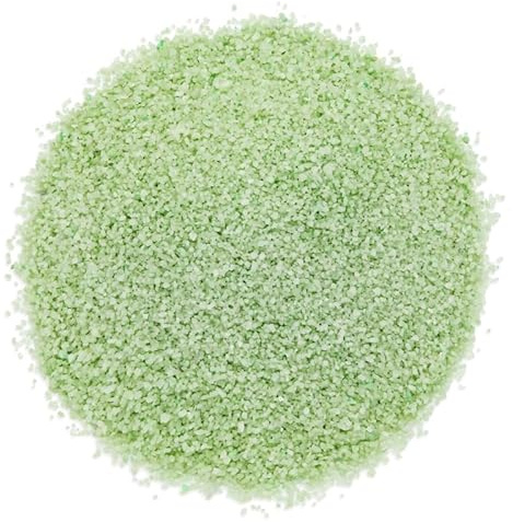 GRAN VELADA Sable grossier vert pour travaux manuels et décoration | Grain 0-2 mm | Idéal pour centres de table, bougies et désodorisants | Polyvalent et coloré | Plusieurs utilisations | 1000 g