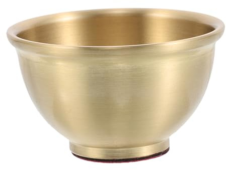 LOLIPPYY Ciotola Decorazione Vintage Resistente in Durevole per e Altare Offerte Ottone Design Buddiste Meditazione in Casa