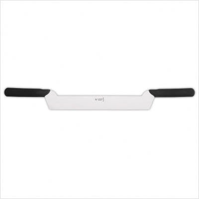 Johannes Giesser Messerfabrik Cuchillo de queso con mango de doble cara, color gris, 26 m