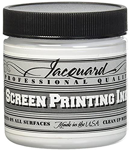 Jacquard screentryck bläck, super ogenomskinlig vit, 113 ml