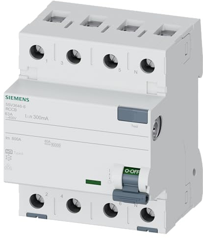 SIEMENS - FI Schutzschalter 4polig Typ A 63A 300mA