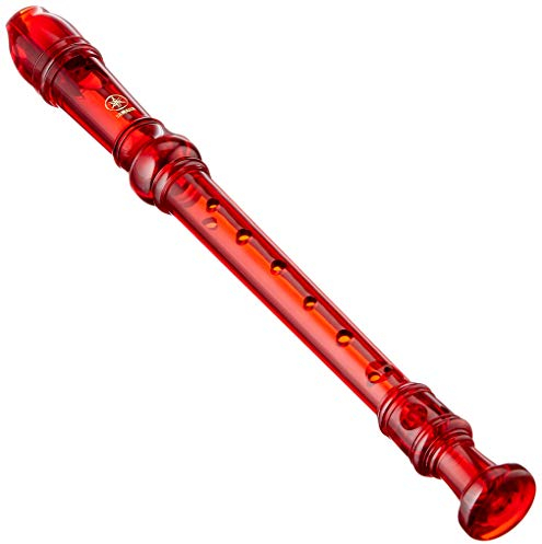 Yamaha Recorder - Soprano Recorder, Baroque fingering, Translucent Red