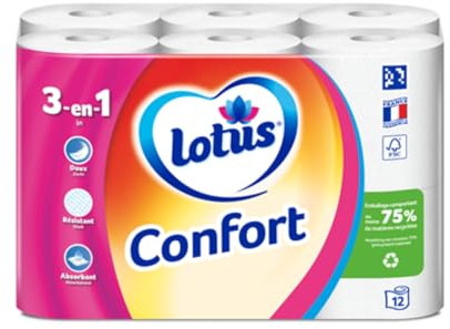 Lotus Papier toilette rouleau Confort x 12