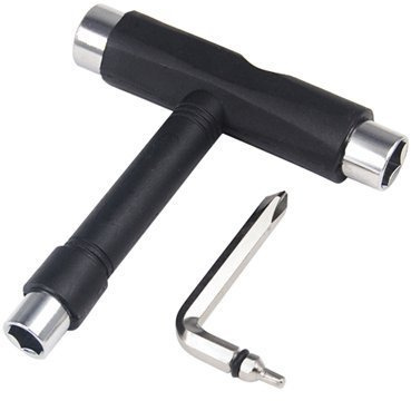 Gearmax® 1 x Outil Forme de T pour Planche à Roulettes + 1 x L Type Double Clé à Fourche