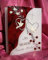 Hochzeitskerze Welle 200/150/40 mm inkl. Zubehör für selbstbeschriften VH-05
