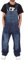 FANSU Herren Jeans Latzhose Overall, Arbeitshosen Lange Jeanshose Retro Denim Arbeitslatzhose Jumpsuit Destroyed Ripped Multifunktion Hose Arbeitskleidung (3XL,Navy blau)