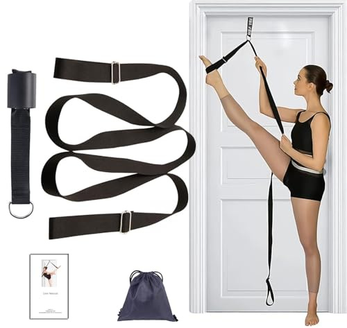 Cinturino per Esercizi Yoga, Balletto Banda Elastica per Gambe, Flessibilità e Stretching Leg Strap Porta Barella, Cintura Practice per Flessibilità Pose, per Danza, Ginnastica, Casa o Palestra