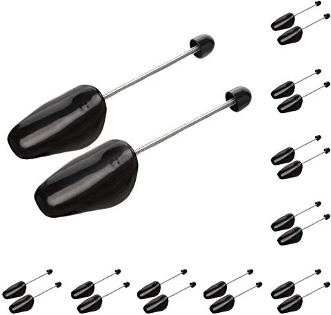 ZJHSXDR 10 Pairs Plastic Shoe Trees for Men (Black)