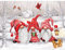 Bits and Pieces - 1000 Piece Jigsaw Puzzle for Adults 20 x 27 - Three Gnomes - 1000 pc Christmas Winter Jigsaw by Artist Makiko