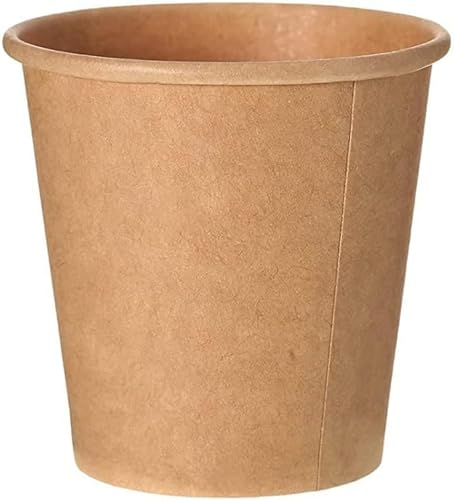 DeinPack 1000 Kaffeebecher 100 ml 4 oz Umweltfreundliche Kaffeebecher I Pappbecher braun ungebleicht I Espressobecher Probierbecher Trinkbecher I Coffee to go Einwegbecher biologisch abbaubar