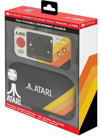 My Arcade DGUNL-7146 Atari Pocket Player Pro Portable Game System with Carry Case