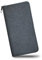 AdiStylinno Portafoglio da uomo, in tela lunga con cerniera, grande capacità, porta carte di credito portafogli con chiusura lampo, tasca per telefono e contanti, Nero , 19.5 x 10 x 3 cm / 7.68 x 3.94