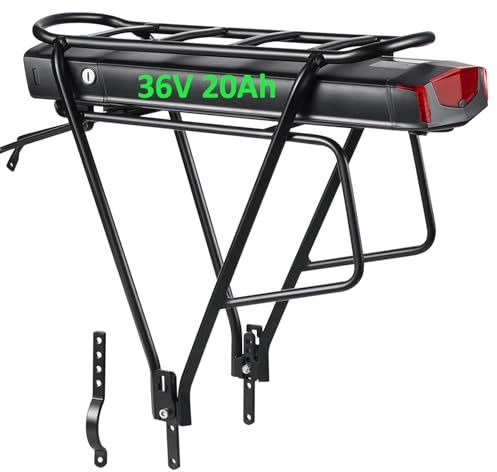 36V 20Ah elektrisk cykelbatteri med pakethållare för Ebike konverteringshjulsats - litiumbatteri(0-3000W) (36V 20Ah 0-700W(LG4800 Cell))