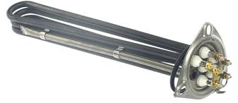 Radiatore a immersione 9000 W 230 V, lunghezza 470 mm, Ø 57,5 mm, 3355480 – per lavastoviglie di Dihr, Kromo, Metos, Olis, riscaldamento dell'acqua senza guarnizione