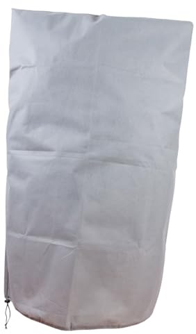 Beavorty Cubierta para Plantas de Invierno 80x120 Cm Cordón Ajustable, Funda Protectora No Tejida Resistente al Frío para Arbustos y Árboles Frutales, Cobertura Transpirable Antiheladas