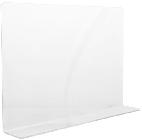 CRAFTHROU Paraspruzzi Lavello Cucina in Acrilico, Guardia Anti-Schizzi per Lavello e Lavabo, Superficie Liscia, per Cucina e Bagno