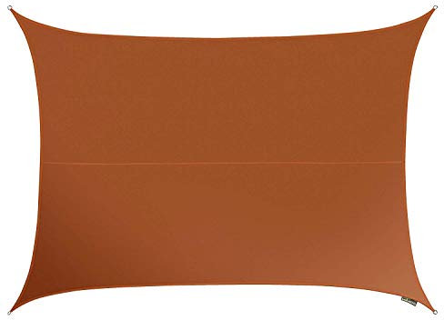 Kookaburra Waterproof Garden Sun Shade Sail Canopy in Terracotta 98% UV Block (3m x 2m Rectangle)