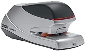 Leitz RAPID 5001376 - Grapadora eléctrica OPTIMA 45 color plata/negro