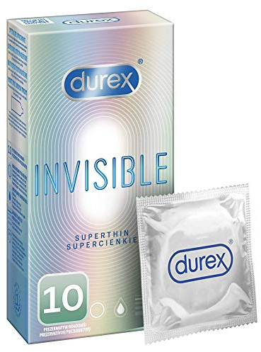 Durex Invisible Preservativi Ultra Sottili ad Alta Sensibilità (Superthin 10)
