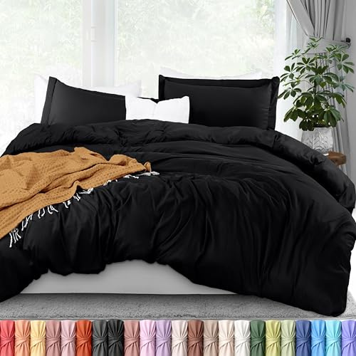 Utopia - Juego de Ropa de Cama tamaño Queen, 1 Funda de edredón con 2 Fundas de Almohada, Funda de edredón de 3 Piezas con Cierre de Cremallera, Microfibra cepillada ultrasuave, 90 x 90 Pulgadas