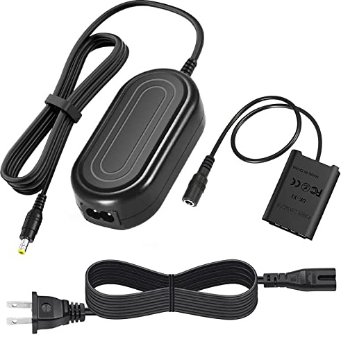 Gonine ZV1 NP-BX1 Dummy Battery for Sony and AC-LS5 Continuous Power Supply AC Adapter, Compatible with Sony ZV1 ZV-1 II, ZV1F ZV-1F, DSC-RX1 RX1R, RX100 II III IV V VI VII Cameras.