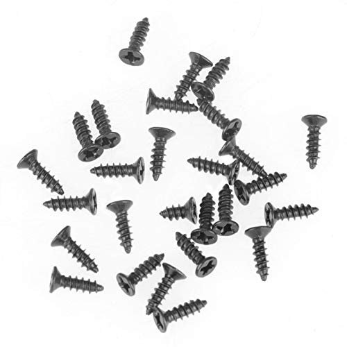 Viti autofilettanti 800Pcs M2 Viti autofilettanti a testa svasata piana a croce nera Viti autoperforanti in acciaio al carbonio Viti di coda di foratura Assort Set con custodia in plastica