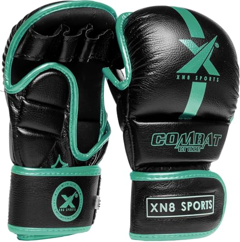XN8 MMA Gloves for Martial Arts Training and Grappling Sparring Mitts for Kickboxing Muay Thai