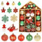 YONTINY 70Pcs Christmas Baubles - Red and Green Small Plastic Ball Ornaments for Tree Hanging Decorations, Xmas, Holiday, Wedding, Party