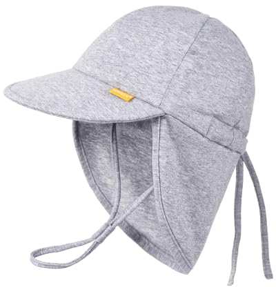 FURTALK Baby Kleinkind Sonnenhut UPF 50+ UV-Schutz Mädchen & Jungen Sommer Kappe Kinder Strand Mütze mit Verstellbarer Kinnriemen und Halsklappen