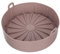 Milisten Cooking Helper for Air Fryer Silicone Steamer Pot Heat and Cold Resistance Reusable Baking Dish Dark Brown 19cm 1pc