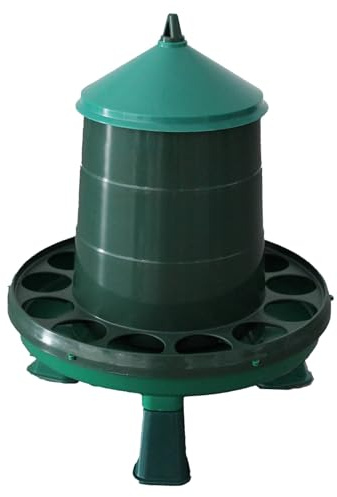 Agrarzone Eco foderdispenser höns med fötter 2 kg fjäderfä automatisk | Återvinning, vaktlar, ankor, gäss, foderslöseri reducerat