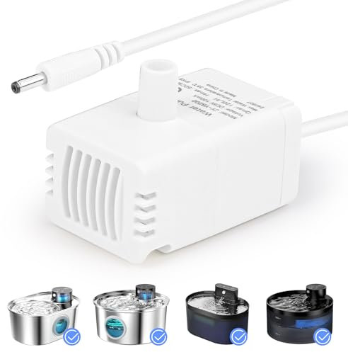 Pompa per Fontana Gatti con LED, Diealles Shine Pompa di Ricambio Fontanella Gatti per Fontanella Gatti Senza Fili