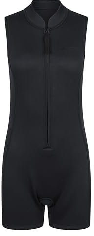 Mountain Warehouse Ärmelloser Kurzer Damen Neoprenanzug Tiefschwarz Damengröße EU 44-46