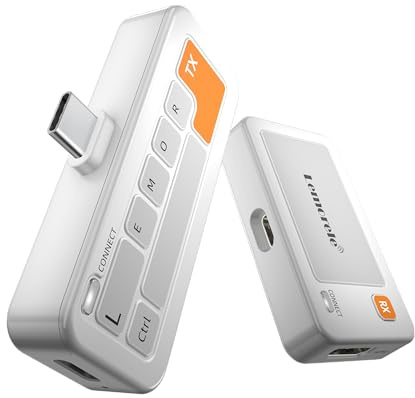 Lemorele Transmisor y receptor HDMI inalámbrico, rango de 164 pies/50 m, 1080P a 60Hz HD para Windows/Android/iOS/macOS, Plug and Play, soporta modo Miracast/AirPlay/TX-RX, baja latencia para