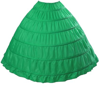BEAUTELICATE Petticoat Reifrock Unterröcke Damen Lang Fur Brautkleid Hochzeitskleid Vintage Crinoline Underskirt., Grün, Einheitsgröße