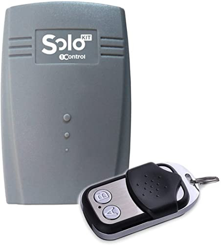 1Control Solo Kit - Receptor Universal 2 Canales 433MHz + Mando - Kit para Combinar con el abrepuertas 1Control Solo para automatizaciones con radiomandos no compatibles (ej. Cuarzo, Esclavo, ...)
