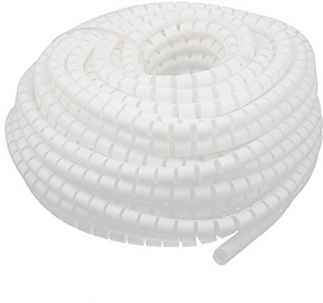 Aexit Filo avvolgente per cavi a spirale flessibile diametro 15mm bianco 30 metri con clip (51c45d63fa784edd5fb5cf3aeab34785)