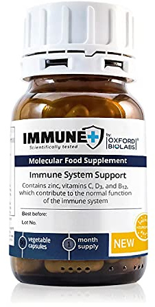 'Immune System Support Vitamins Complex - Immune+ System Support Supplement for Adults Women Men, All Natural Black Elderberry Extract & Zink & Beta-glucans Vegan Tablets, 1 Month Supply