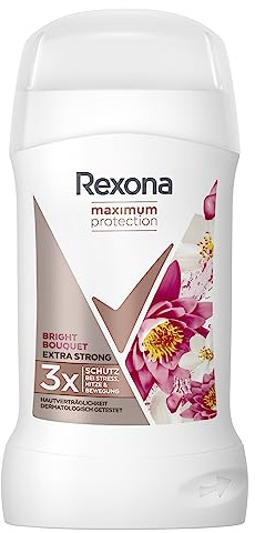 Rexona Anti-Transpirant Deo Stick Bright Bouquet Deodorant mit 3x Schutz gegen starkes Schwitzen und Körpergeruch 40 ml 1 Stück