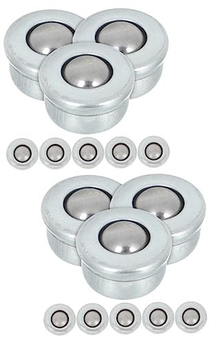 Ruote per ruote autoadesive, piccole ruote, 8 Pezzi Rotelle Universali for Sedia da Ufficio Rotelle Girevoli con Cuscinetto a Sfere Contenitori di Stoccaggio con Ruote Rulli for Apparecchiature con Ro