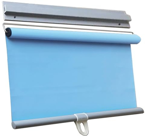 Store Enrouleur Occultant Rétractable,Store sans Perçage,Stores Enrouleur à Ressort De Levage,Rideaux D'intimité à Isolation Thermique pour Maison,Faciles à Installer,Blue-40x150cm(15.7x59in)